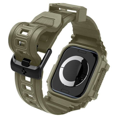 Spigen Apple Watch 11/10 Series Case+Band – Rugged Armor Pro